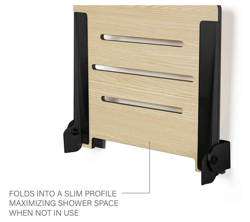 Seachrome 18" SlimLine Folding Wall Mount Shower Bench — View 5