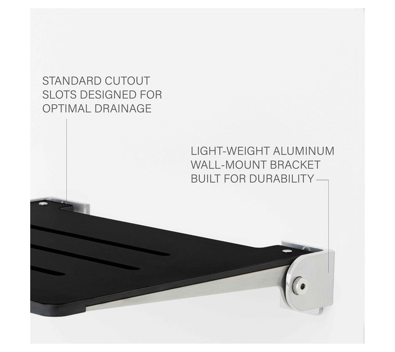 Seachrome SlimLine Folding Wall Mount Shower Bench Seat 18" — View 4