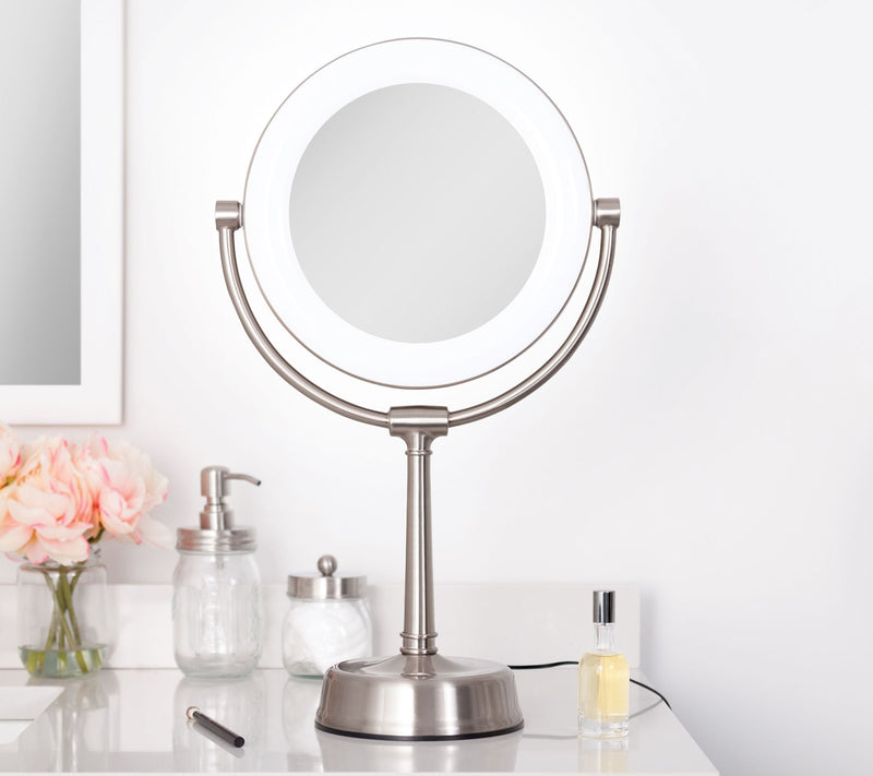 Eleganze 10x/1x Mag Lighted Mirror with Adjustable Height — View 12