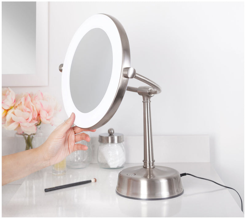 Eleganze 10x/1x Mag Lighted Mirror with Adjustable Height — View 13
