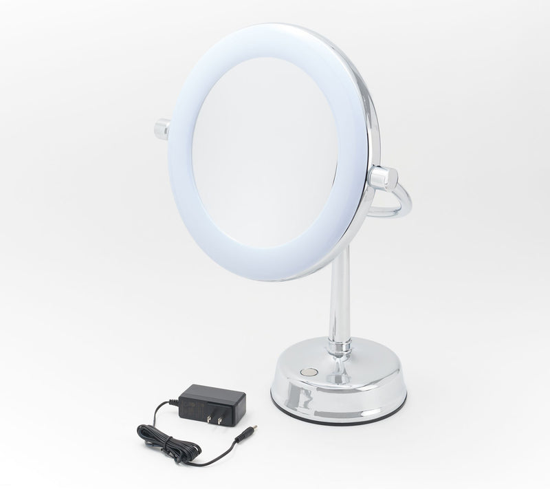 Eleganze 10x/1x Mag Lighted Mirror with Adjustable Height — View 5