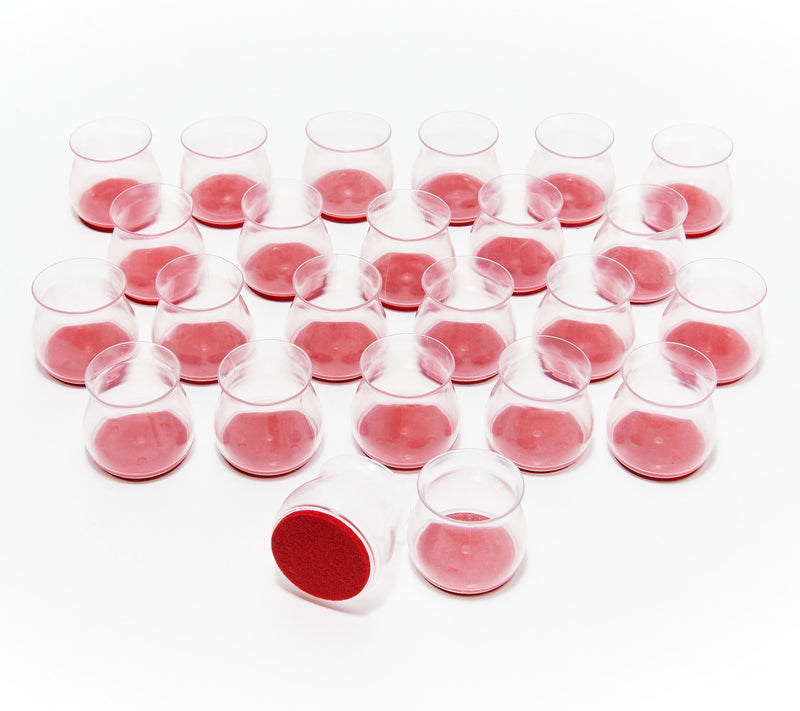 Ruby Set of 24 Flexible Furniture Sliders — View 6