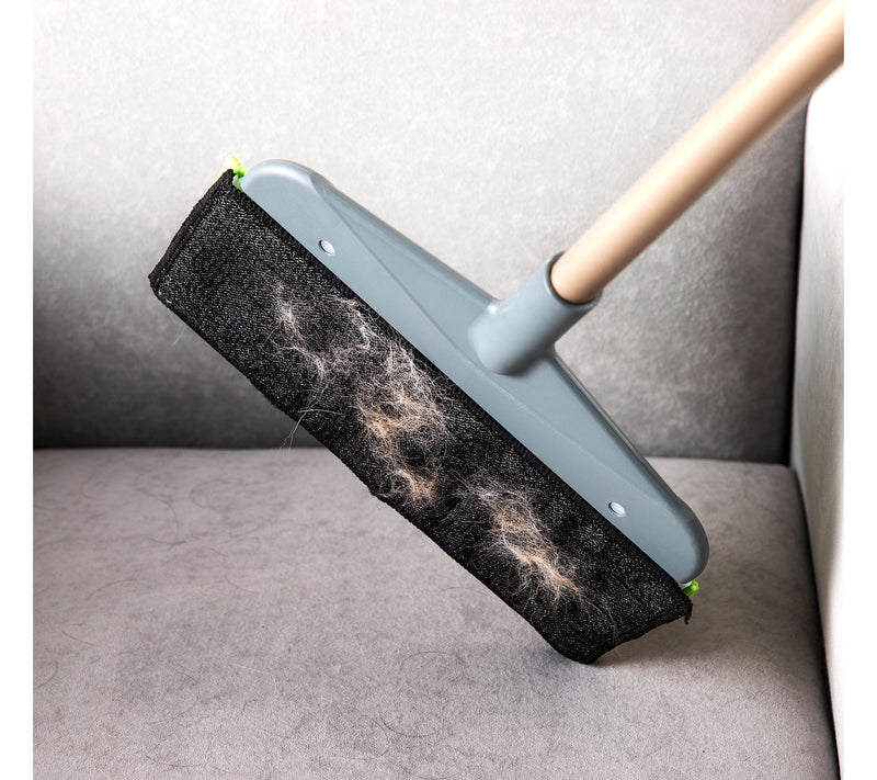 EZClean 3-in-1 Wet/Dry Squeegee with Microfiber,Hair Removing Pad — View 5