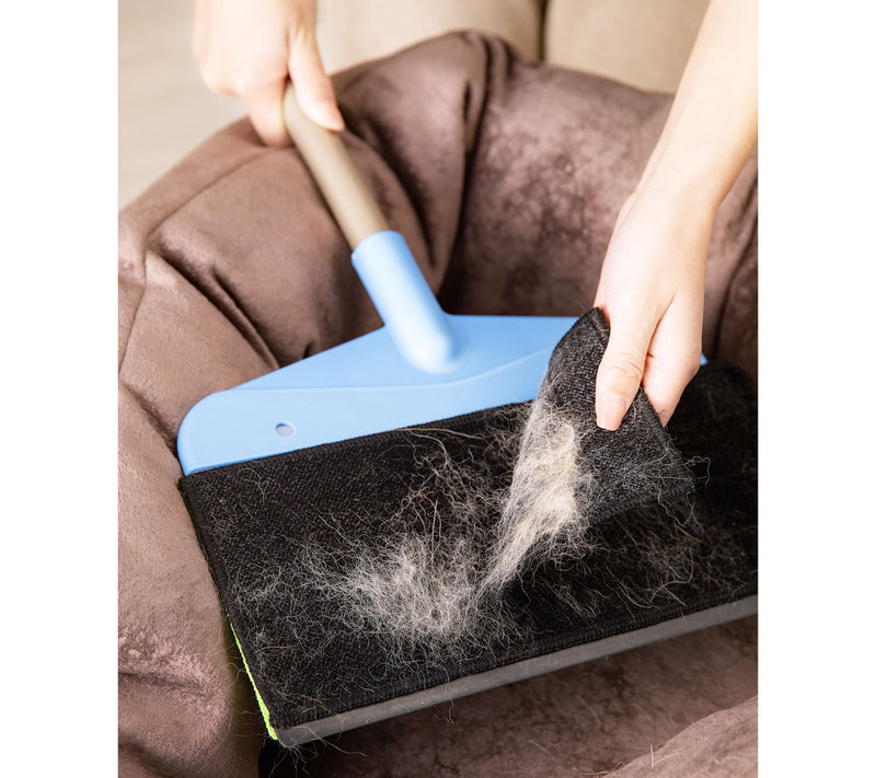 EZClean 3-in-1 Wet/Dry Squeegee with Microfiber,Hair Removing Pad — View 8