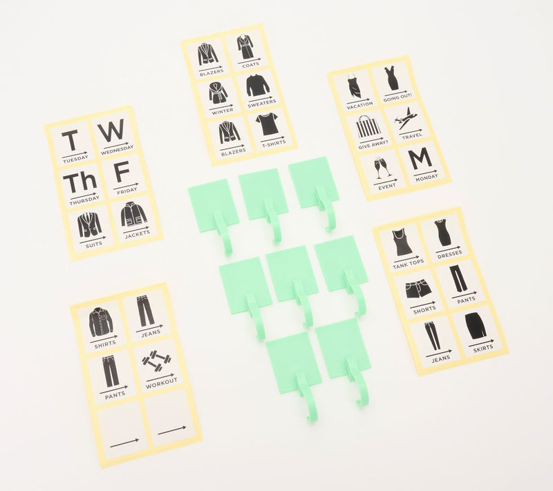 Closet Style Files 38-Piece Hook and Label Set — Main view