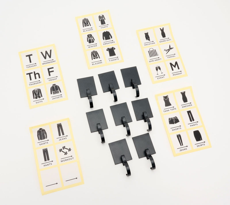 Closet Style Files 38-Piece Hook and Label Set — View 5
