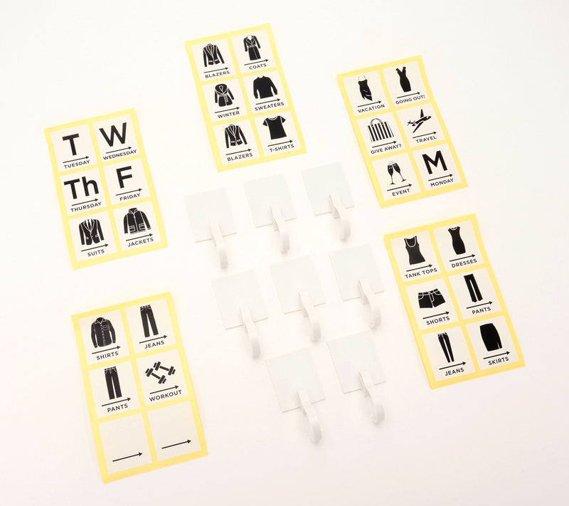 Closet Style Files 38-Piece Hook and Label Set — View 7