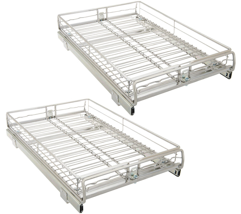 Pop-It Set of 2 Large Sliding Cabinet Drawer Organizers — Main view
