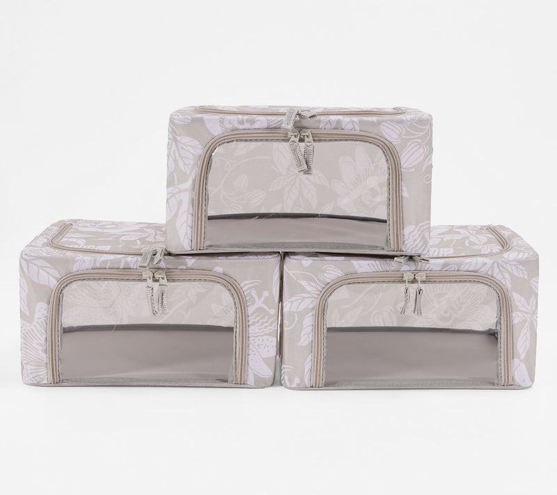 Periea Set of 3 Compact Collapsible Storage Boxes — View 30