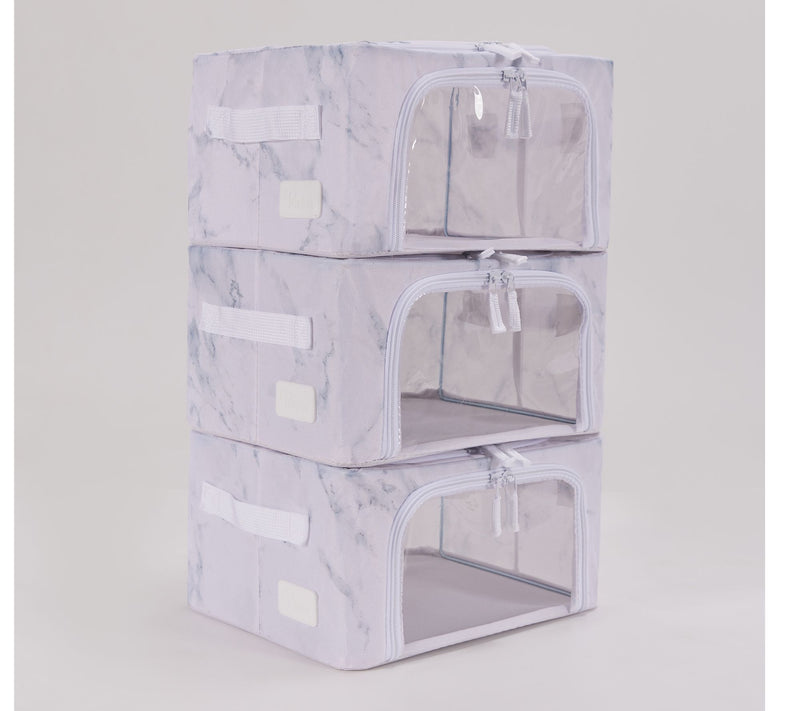 Periea Set of 3 Compact Collapsible Storage Boxes — View 36