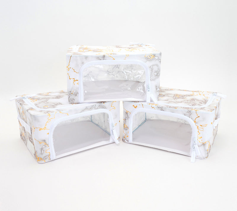 Periea Set of 3 Compact Collapsible Storage Boxes — View 19
