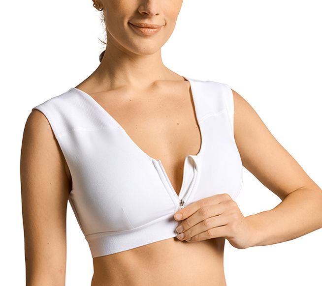 Tommie Copper Shoulder Support Comfort Bra w/ Front Zipper — View 12