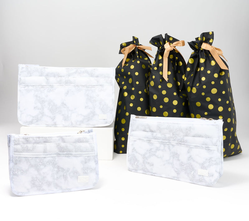 Periea Set of 3 Purse Organizers with Gift Bags — View 11