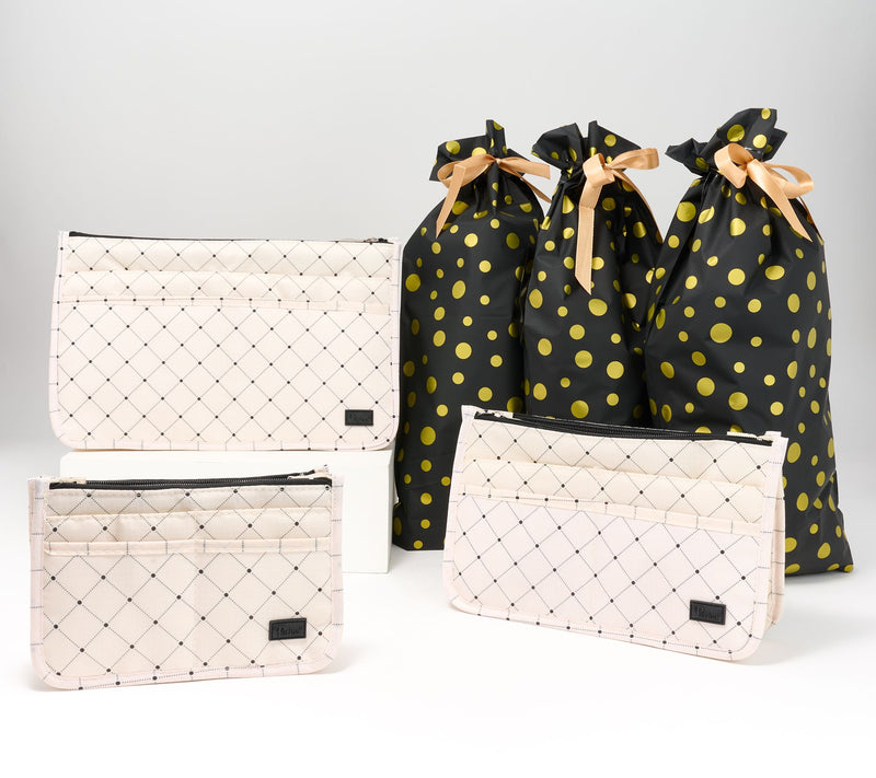 Periea Set of 3 Purse Organizers with Gift Bags — View 13