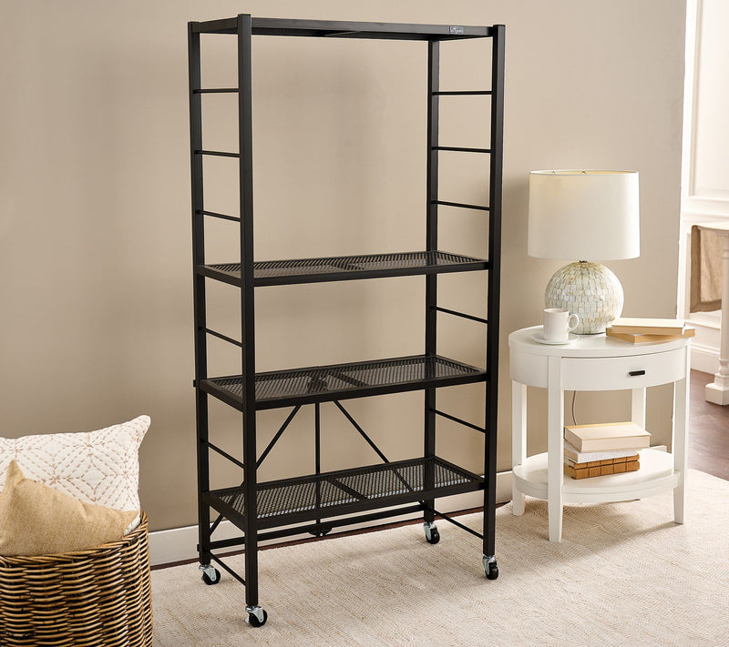 Pop-It 4-Tier Collapsible and Adjustable Storage Rack — View 5