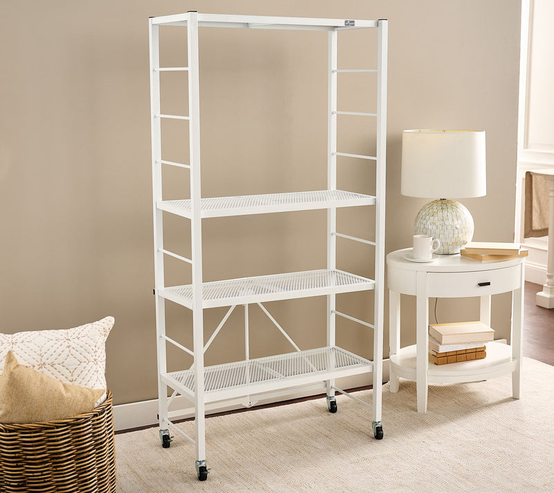 Pop-It 4-Tier Collapsible and Adjustable Storage Rack — View 9
