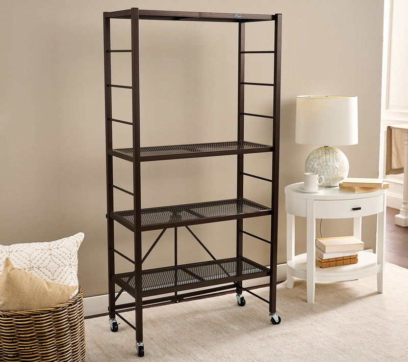 Pop-It 4-Tier Collapsible and Adjustable Storage Rack — Main view