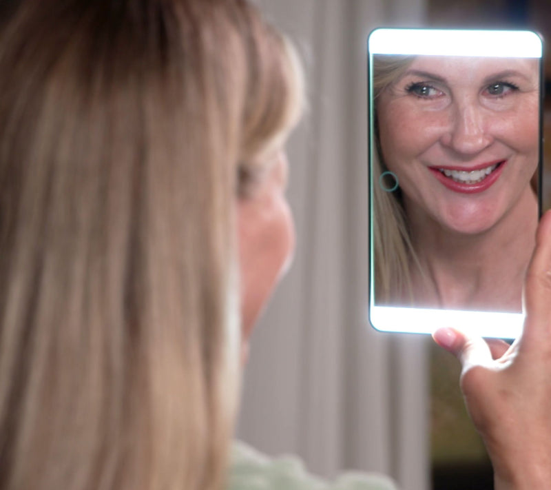 Esses Automotive By Bernini LED On-the-Go Car Visor Mirror — View 7
