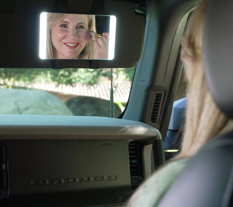 Esses Automotive By Bernini LED On-the-Go Car Visor Mirror — View 4