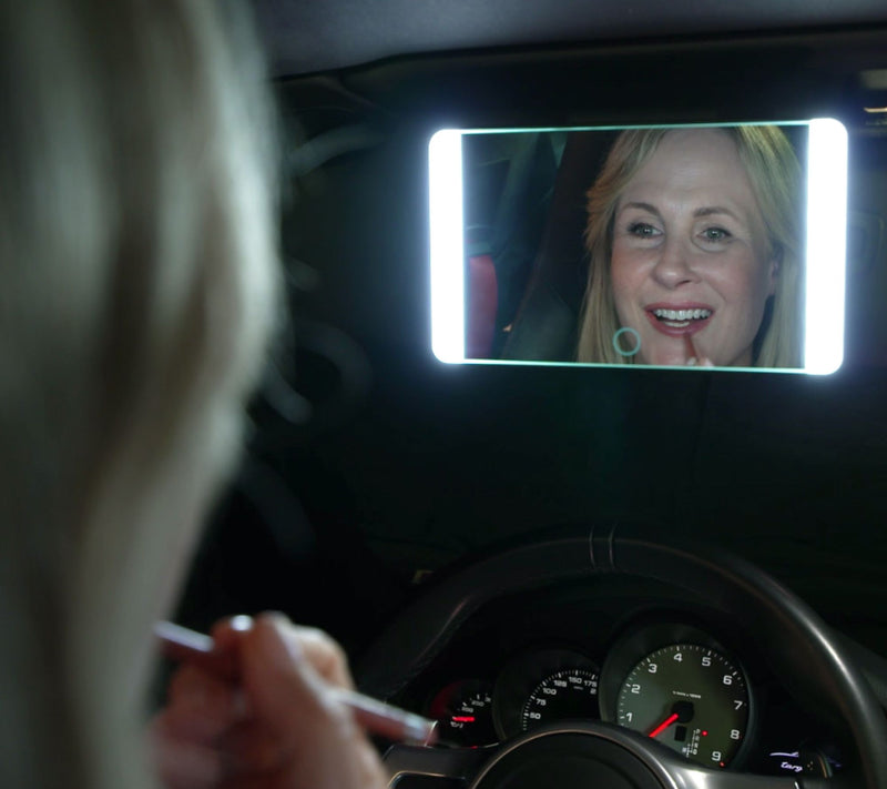 Esses Automotive By Bernini LED On-the-Go Car Visor Mirror — View 6