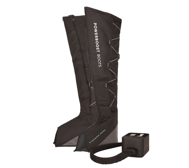 Sharper Image PowerBoost Air Compression Leg Massager 32" Boots — View 3