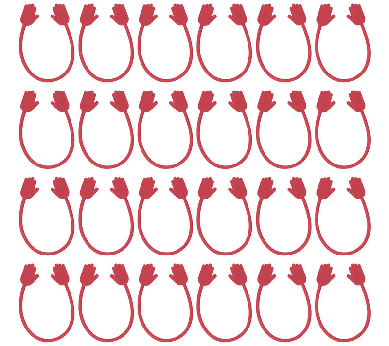 Ruby Set of 24 Holding Hands Reusable Magnetic Zip Ties — View 5