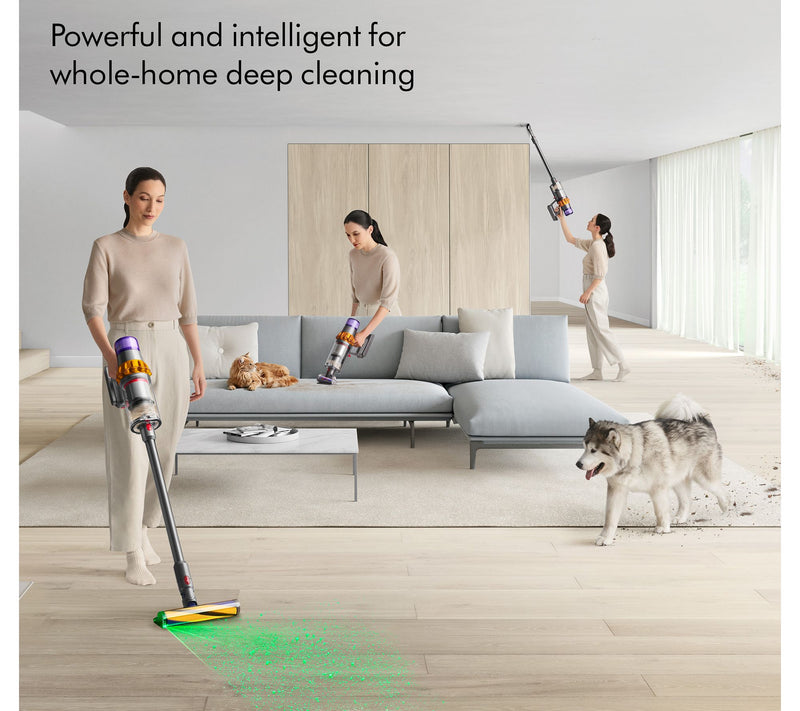 Dyson V15 Detect Cordless Vacuum with 2 Cleaner Heads & 3 Tools — View 3