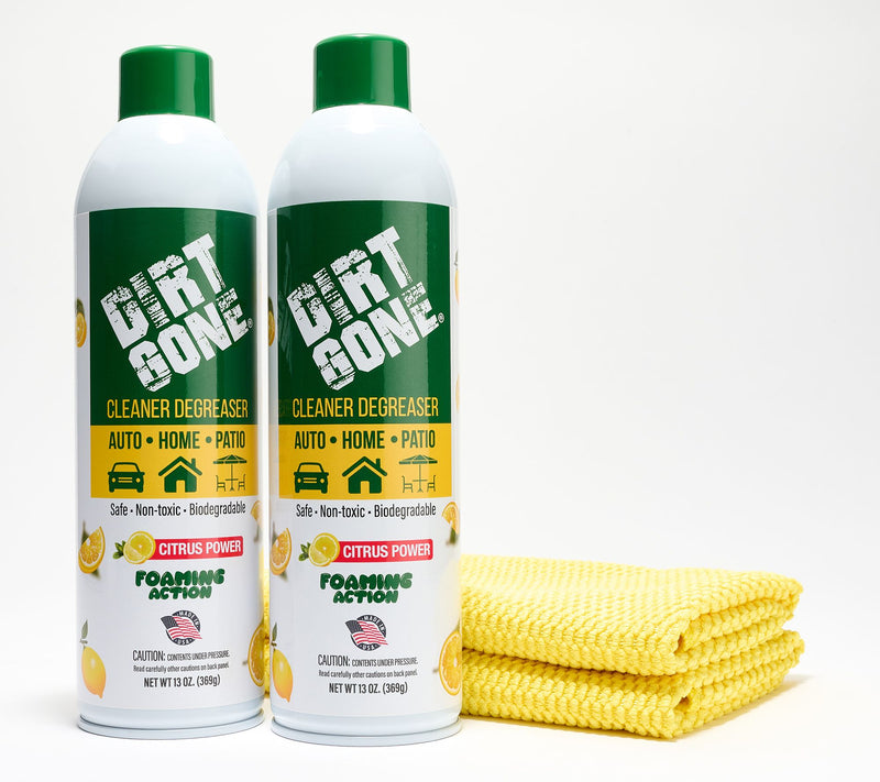 Dirt Gone S/2 Cleaner & Degreasers w/ Microfiber Towels — Main view