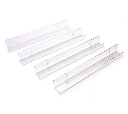 Cella 4-Piece 15" Clear Picture Shelves