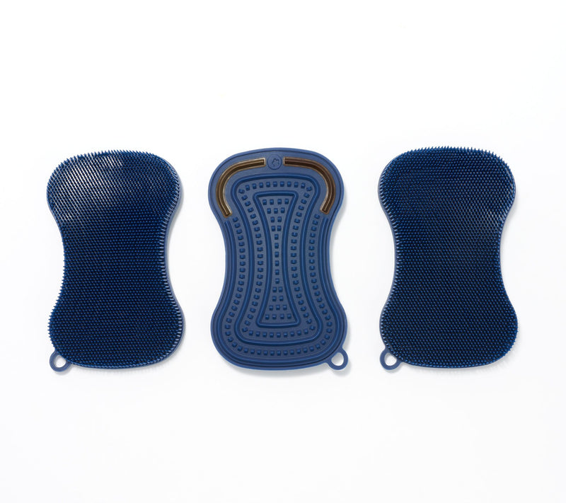 Kochblume Set of 3 Silicone Sponges with Scraper — Main view