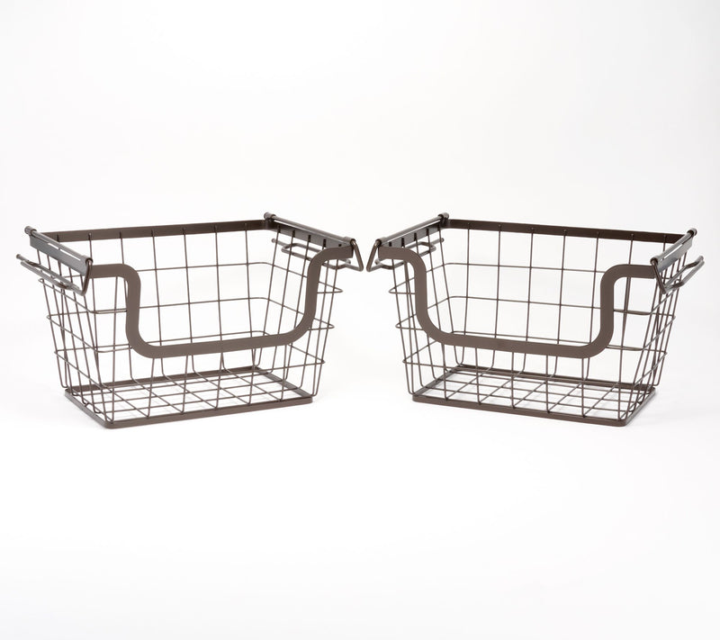 Pop-It Set of 2 Wire Sliding and Stackable Drawers — Main view