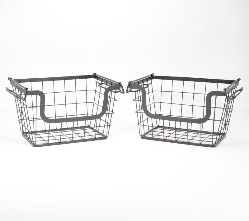 Pop-It Set of 2 Wire Sliding and Stackable Drawers — View 7