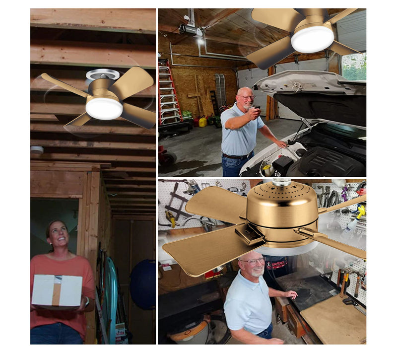 Bell & Howell 2-in-1 Socket Ceiling Metallic Fan & LED Light — View 10