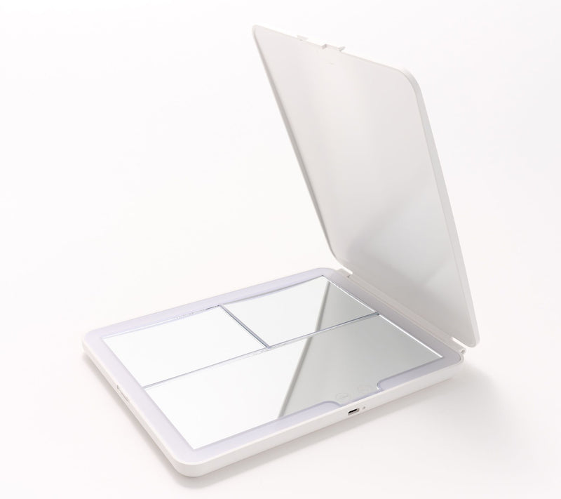Sunter Folding Travel Mirror w/ Magnification Panels & Light — Main view