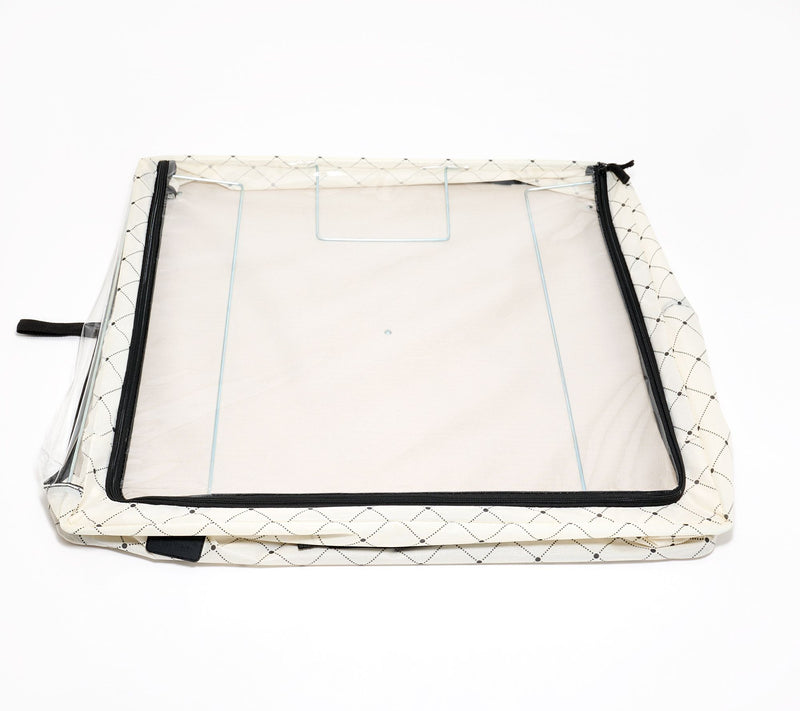 Periea Set of 2 Large Slim Storage Boxes with Gliders — View 24