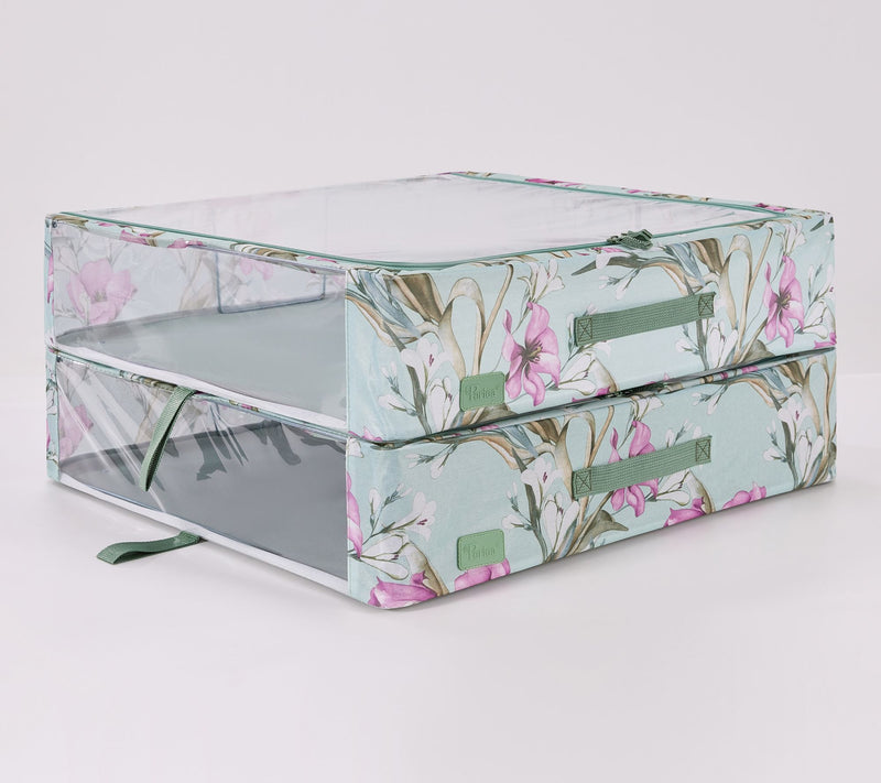 Periea Set of 2 Large Slim Storage Boxes with Gliders — View 55