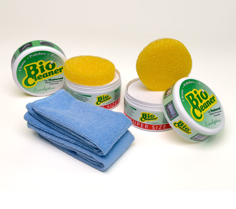 Bio Cleaner Set of (2) 17.5oz Cleaning Clays w/ Towels and Sponges — View 4