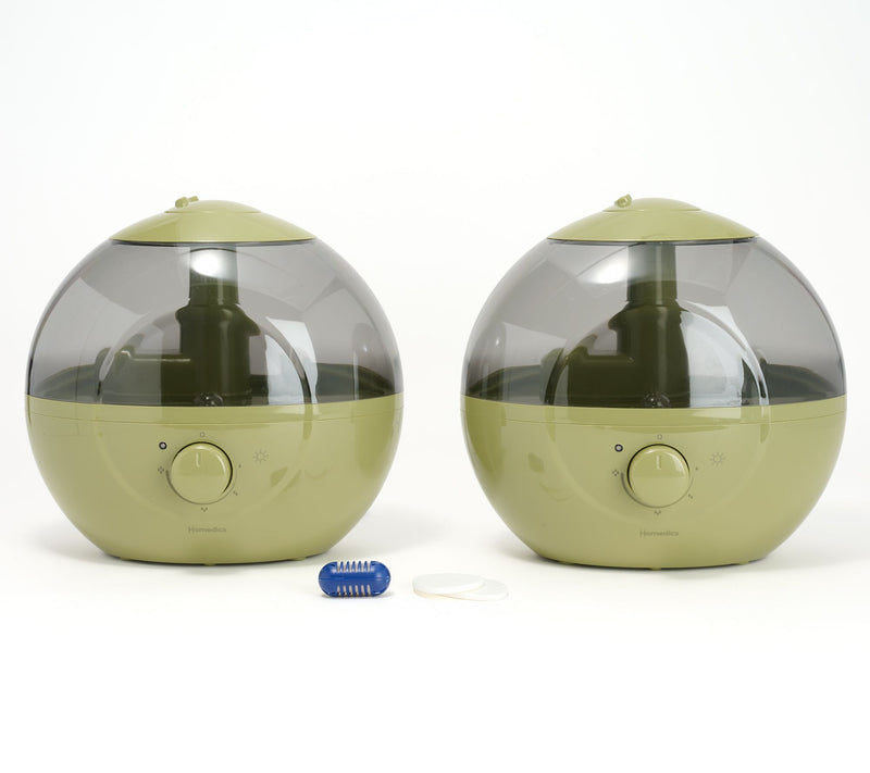 Homedics Set of 2 Round 0.66 Gal Ultrasonic Top Fill Humidifier — View 12