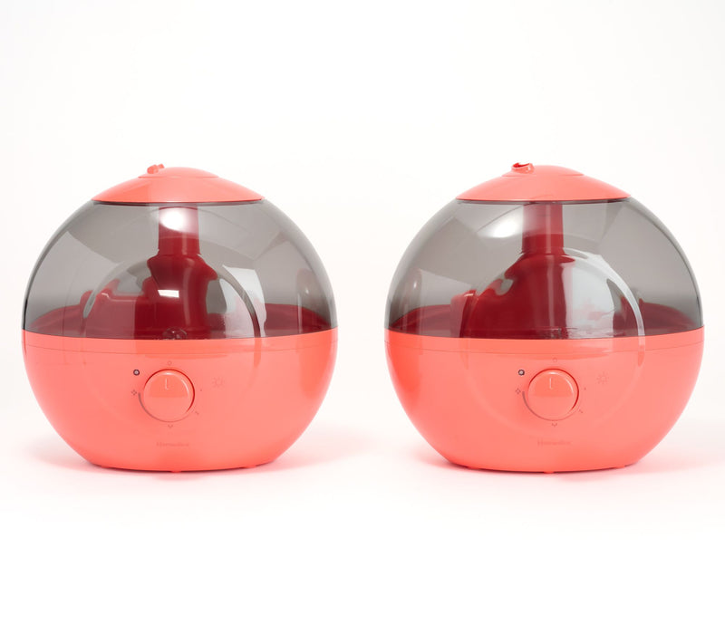 Homedics Set of 2 Round 0.66 Gal Ultrasonic Top Fill Humidifier — View 3