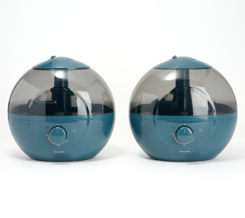 Homedics Set of 2 Round 0.66 Gal Ultrasonic Top Fill Humidifier — View 5