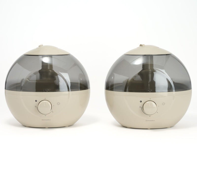Homedics Set of 2 Round 0.66 Gal Ultrasonic Top Fill Humidifier — View 9