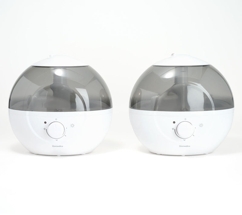 Homedics Set of 2 Round 0.66 Gal Ultrasonic Top Fill Humidifier — View 11