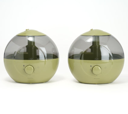 Homedics Set of 2 Round 0.66 Gal Ultrasonic Top Fill Humidifier