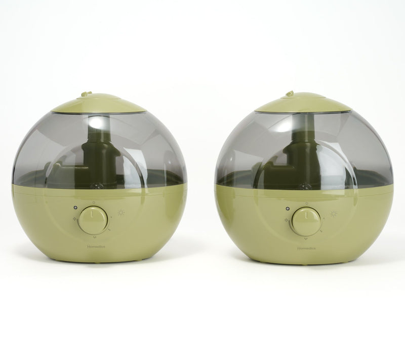 Homedics Set of 2 Round 0.66 Gal Ultrasonic Top Fill Humidifier — Main view