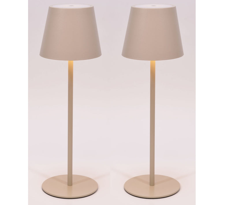 SecureBrite Set of 2 Rechargeable Indoor/Outdoor 14" Touch Lamp — View 3