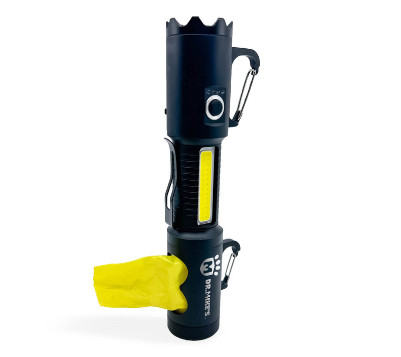 Doggie Doo 500 Lumen Tactical Flashlight w/ Pet Waste Bags — Main view