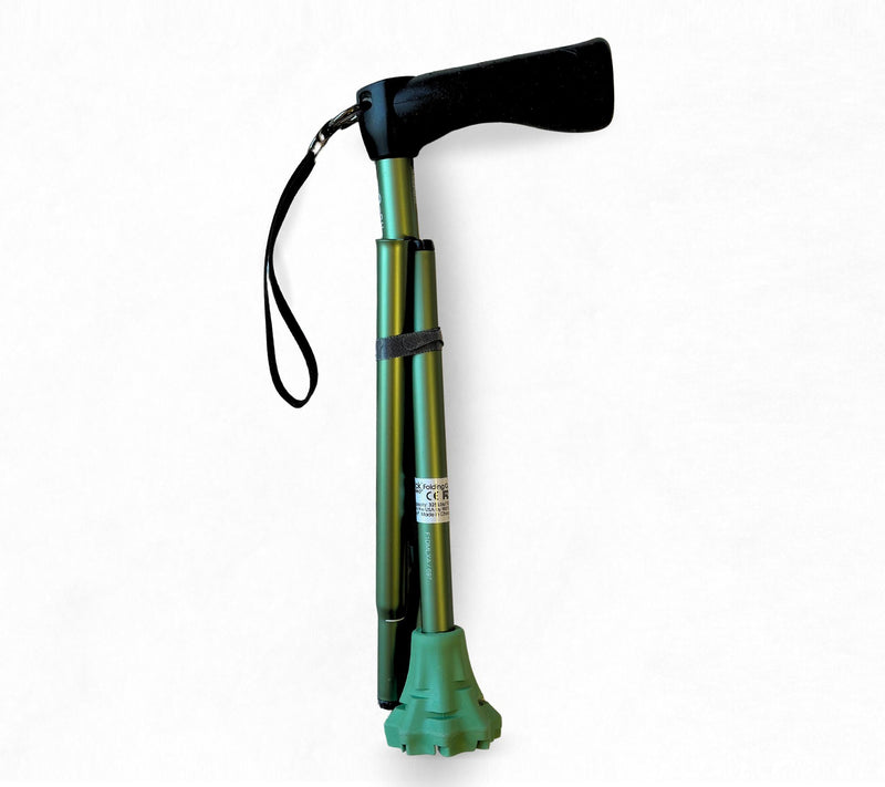 Dynamo GoStick Folding Cane with Cyclone Tip and Wrist Strap — View 11