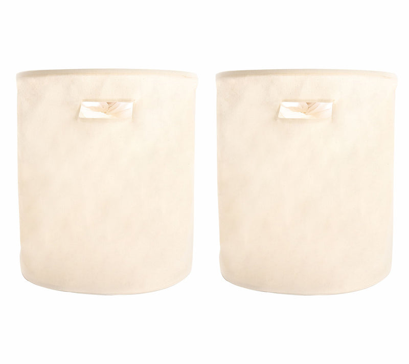 Cella Set of 2 Canvas Baskets with Drawstring Closure — View 5