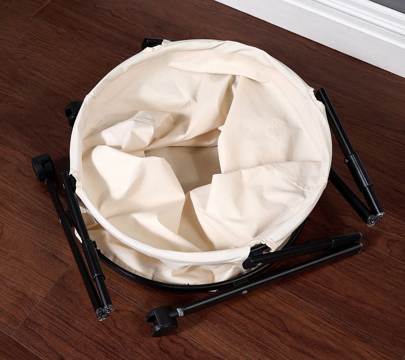 Cella Collapsible Laundry Hamper with Wheels — View 4