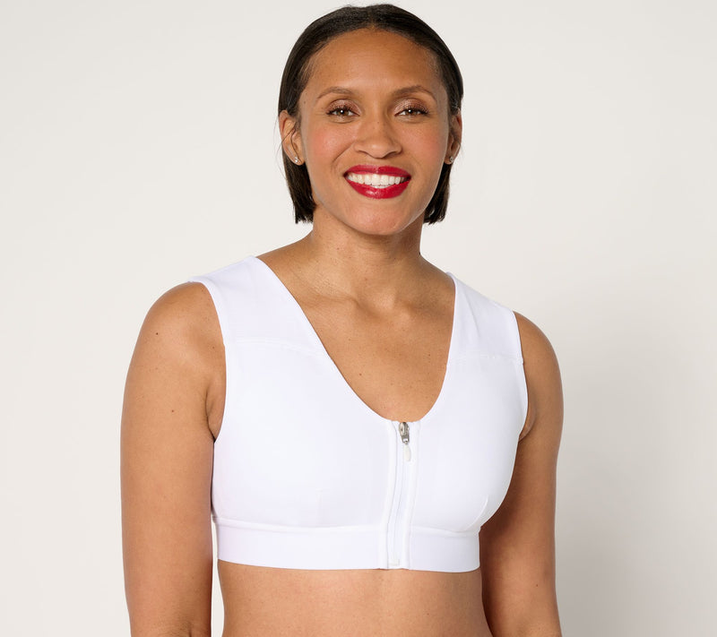 Tommie Copper Shoulder Support Bra with Front Zipper — View 16